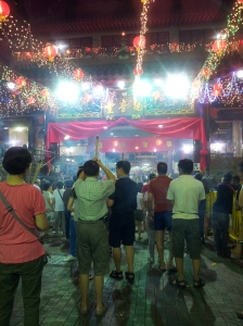 people lighting up the first incense of the new year
